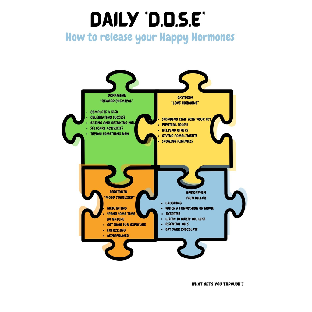 Daily D.O.S.E A4 poster with Stand