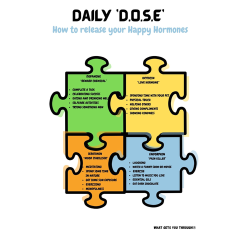 Daily D.O.S.E A4 poster with Stand