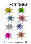Note To Self A4 Poster