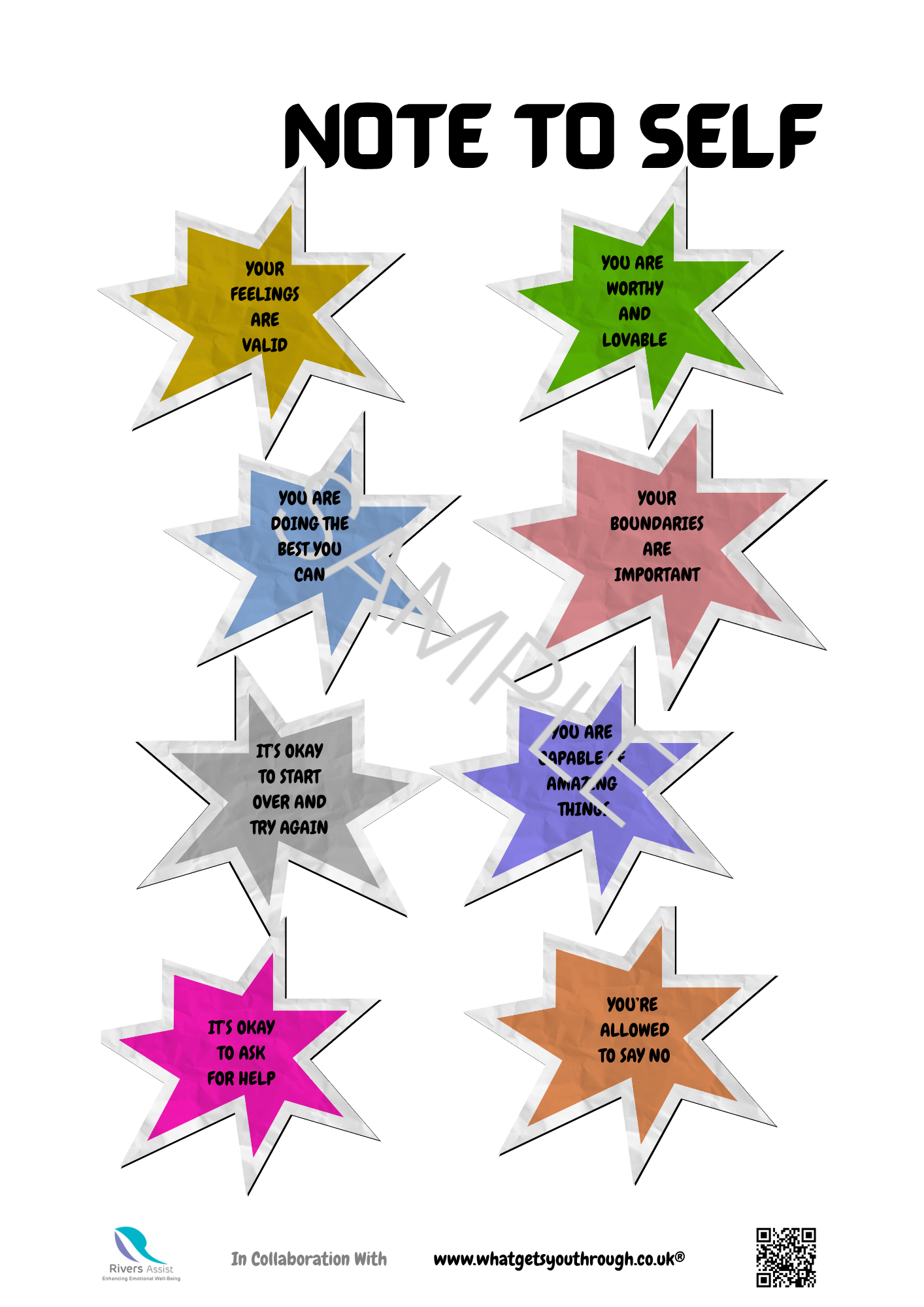 36 A4 Wellbeing Posters Bundle