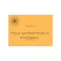 Your Potential Is Limitless Postcard