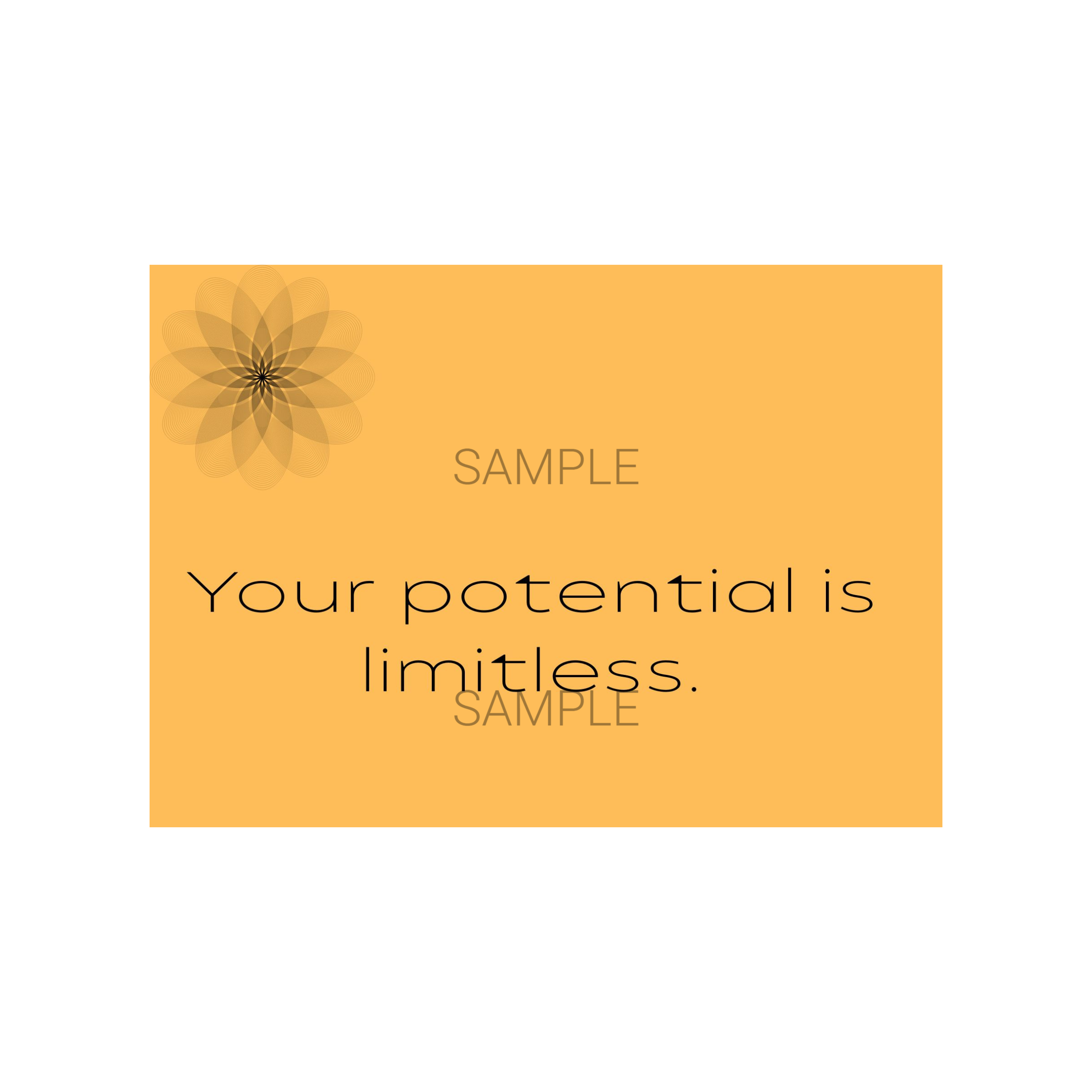 Your Potential Is Limitless Postcard