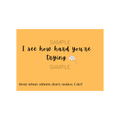 I See How Hard You're Trying Postcard