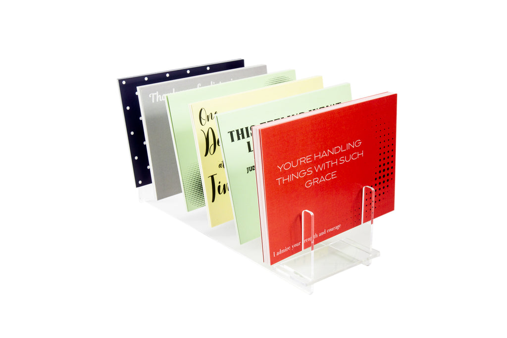 Wellbeing Postcards Display Case — 12 Sets of 15