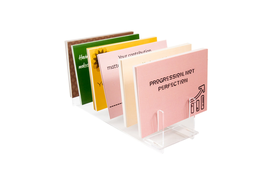 Wellbeing Postcards Display Case — 12 Sets of 15