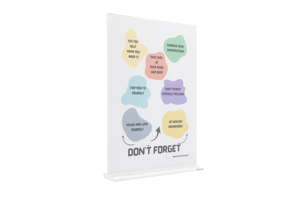 12 Wellbeing A4 Posters Bundle with Individual Stand