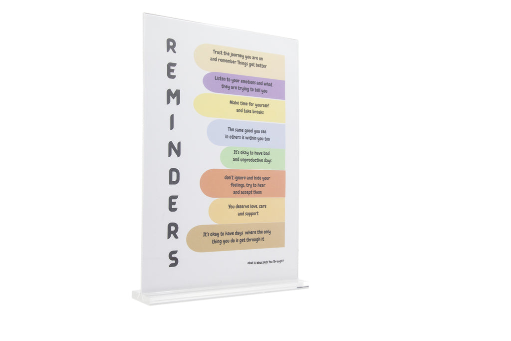 12 Wellbeing A4 Posters Bundle with Individual Stand