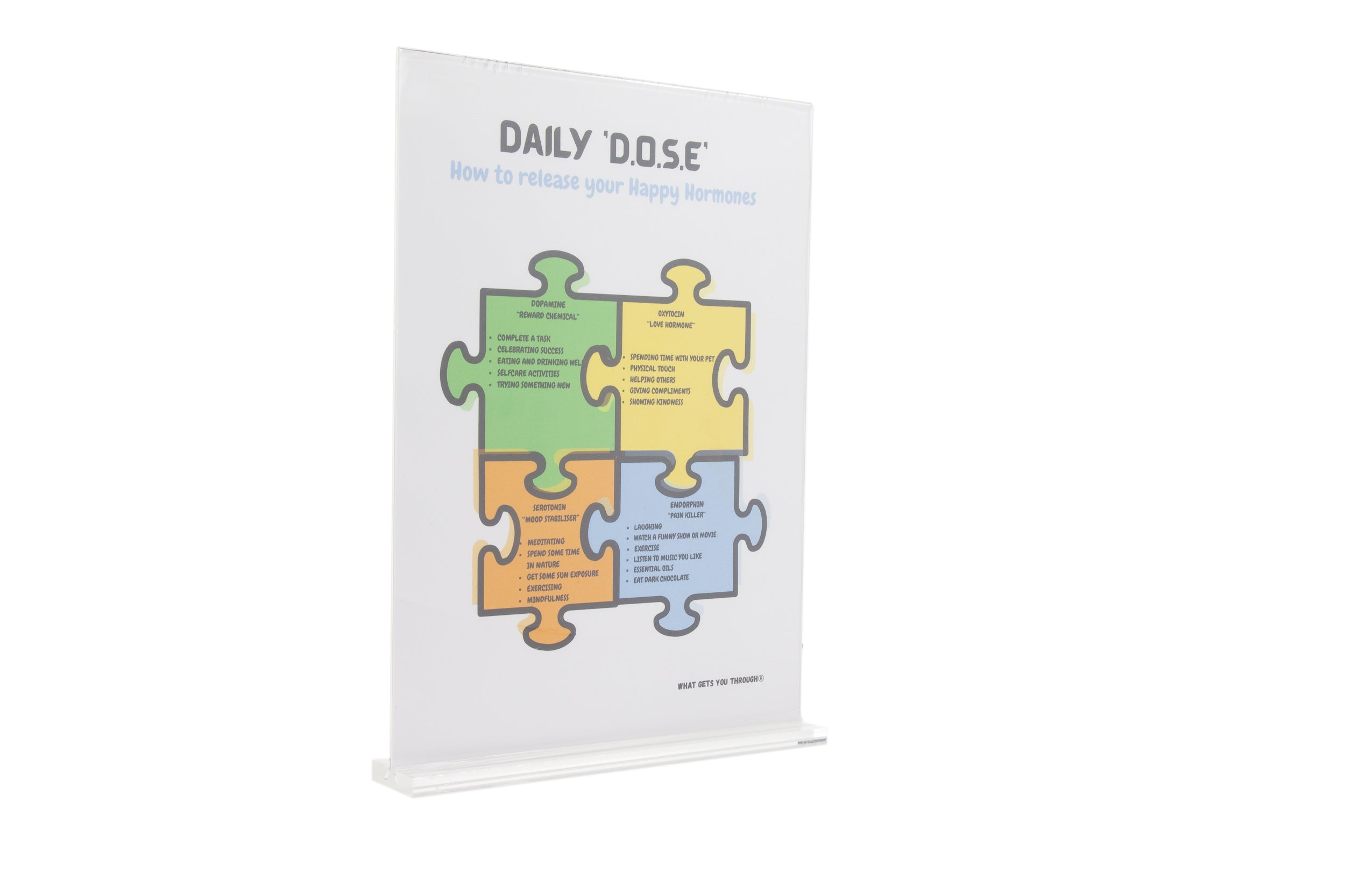 Daily D.O.S.E A4 poster with Stand